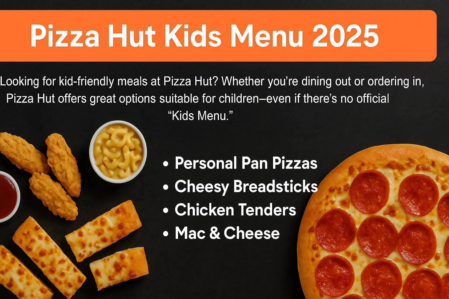 Pizza Hut Kids Menu Thumbnail